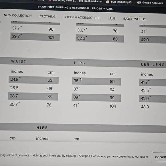 Ba&sh Amber high rise straight leg denim, size 1 - Picture 4 of 4